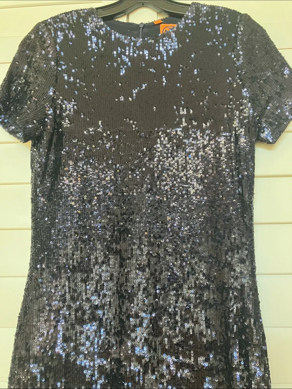 Tory Burch Black Sequin Short Dress